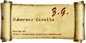 Zuberecz Gizella névjegykártya